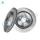 Rear 345mm Drilled Slotted Brake Disc Rotors For 2014-2018 Ford Special Service Police Sedan