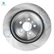 Rear 345mm Drilled Slotted Brake Disc Rotors For 2014-2018 Ford Special Service Police Sedan