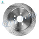 Rear 345mm Drilled Slotted Brake Disc Rotors For 2014-2018 Ford Special Service Police Sedan