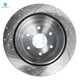 Rear 325mm Drilled Slotted Brake Disc Rotors For 2003 2004 Chevrolet Avalanche 1500