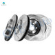 Set of 4 Front 321mm-Rear 315mm Drilled Slotted Brake Disc Rotors For 2014-2020 Chevrolet Impala
