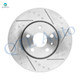 Set of 4 Front 321mm-Rear 315mm Drilled Slotted Brake Disc Rotors For 2014-2020 Chevrolet Impala