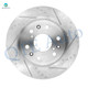 Set of 4 Front 330mm-Rear 315mm Drilled Slotted Brake Disc Rotors For 2019 Cadillac XTS