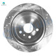 Rear 269mm Drilled Slotted Brake Disc Rotors For 2002 2003 Lexus ES300