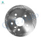 Rear 269mm Drilled Slotted Brake Disc Rotors For 2002 2003 Lexus ES300
