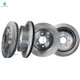Set of 4 Front 296mm-Rear 286mm Brake Disc Rotors For 2005-2015 Nissan Xterra