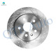 Rear 315mm Drilled Slotted Brake Disc Rotors For 2010 2011 Saab 9-5