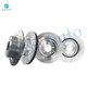 Set of 4 Front 294mm-Rear 302mm Drilled Slotted Brake Disc Rotors For 2007-2010 Chrysler Sebring