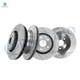 Set of 4 Front 350mm-Rear 330mm Drilled Slotted Brake Disc Rotors For 2011 2012 2015-2020 Jeep Grand Cherokee