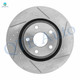 Set of 4 Front 350mm-Rear 330mm Drilled Slotted Brake Disc Rotors For 2011 2012 2015-2020 Jeep Grand Cherokee
