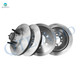 Set of 4 348mm Front Brake Disc Rotor and Hub Assembly-Rear 348mm Brake Disc Rotors For 2004 Ford F-150
