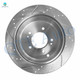 Set of 4 Front 300mm-Rear 284mm Drilled Slotted Brake Disc Rotors For 2011-2016 KIA Sportage