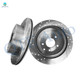 Rear 292mm Drilled Slotted Brake Disc Rotors For 2003-2005 Nissan 350Z