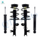 Set 4 Front Quick Complete Strut-Coild Spring-Rear Shock For 2011-2017 Nissan Quest
