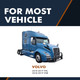 Pair of 2 Front Shock Absorber For 2018 2019 Volvo Vnr w/ Hendrickson Airtek
