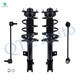 Set of 4 Front Sway Bar Link-Quick Complete Strut-Coil Spring Assembly For 2014 2015 Hyundai Tucson