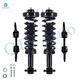 Set of 4 Front Sway Bar Link-Quick Complete Strut-Coil Spring Assembly For 2014 Ford F-150 Standard Cab Pickup