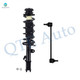 Front Left Sway Bar Link-Quick Complete Strut-Coil Spring Assembly For 2012-2019 Nissan Versa Sedan