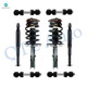 Set of 8 Front Sway Bar Link-Quick Complete Strut-Coil Spring Assembly-Rear Sway Bar Link-Complete Shock Absorber Kit For 1998-2004 Cadillac Seville