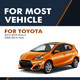 Pair of 2 Left-Right Suspension Strut Assembly For 2012-2015 Toyota Prius C