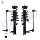 Set of 4 Front Sway Bar Link-Quick Complete Strut-Coil Spring Assembly For 2012-2016 Buick Lacrosse