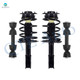 Set of 4 Front Sway Bar Link-Quick Complete Strut-Coil Spring Assembly For 1991 1992 Cadillac Fleetwood