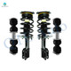 Set of 4 Front Sway Bar Link-Quick Complete Strut-Coil Spring Assembly For 1998-2002 Oldsmobile Intrigue