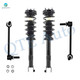 Set of 4 Front Sway Bar Link-Quick Complete Strut-Coil Spring Assembly For 2009 2010 Dodge Challenger
