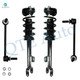 Set of 4 Front Sway Bar Link-Quick Complete Strut-Coil Spring Assembly For 2012-2014 Dodge Challenger