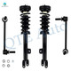 Set of 4 Front Sway Bar Link-Quick Complete Strut-Coil Spring Assembly For 2011-2022 Dodge Charger