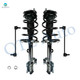 Set of 4 Front Sway Bar Link-Quick Complete Strut-Coil Spring Assembly For 2009 2010 Toyota Highlander