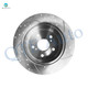 Rear 281mm Drilled Slotted Brake Disc Rotors For 2012-2017 Toyota Camry