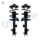 Pair of 2 Front L-R Quick Complete Strut-Coil Spring For 2003-2008 Infiniti Fx35