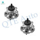 Pair of 2 Rear Wheel Hub Bearing Assembly For 2012-2018 Toyota Prius V L4 1.8L
