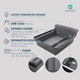 3Pcs Center Console Organizer for Tesla Model Y Accessories For 2020-2024 Hidden Drawer Armrest Storage Box