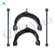 Set of 4 Front Upper Control Arm Ball Joint-Rear Lower Rearward Control Arm For 2011-2015 Jeep Grand Cherokee