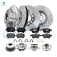 Set of 16 Front 288mm-Rear 260mm Drilled Slotted Brake Disc Rotors-Wheel Hub Bearing Assembly-Ceramic Brake Pad Kit For 2005-2010 Volkswagen Jetta Set of 16 Front 288mm-Rear 260mm Drilled Slotted Brake Disc Rotors-Wheel Hub Bearing Assembly-Ceramic Brake Pad Kit For 2005-2010 Volkswagen Jetta