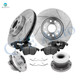 Set of 8 Front 288mm Drilled Slotted Brake Disc Rotors-Wheel Hub Bearing Assembly-Ceramic Brake Pad Kit For 2006-2009 Volkswagen Rabbit Set of 8 Front 288mm Drilled Slotted Brake Disc Rotors-Wheel Hub Bearing Assembly-Ceramic Brake Pad Kit For 2006-2009 Volkswagen Rabbit