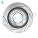 Set of 8 Front 325mm Drilled Slotted Brake Disc Rotors-D784 7652 Ceramic Brake Pad Kit-Wheel Hub Bearing Assembly For 2005 Cadillac Deville