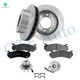 Set of 8 Front 325mm Brake Disc Rotors-Ceramic Brake Pad Kit-Wheel Hub Bearing Assembly For 2005 2006 Chevrolet Avalanche 2500