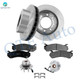 Set of 8 Front 325mm Brake Disc Rotors-Ceramic Brake Pad Kit-Wheel Hub Bearing Assembly For 2006 GMC Sierra 1500 HD