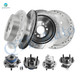 Set of 8 Front 303mm-Rear 278mm Drilled Slotted Brake Disc Rotors-Wheel Hub Bearing Assembly For 2000 2001 Chevrolet Monte Carlo