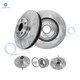 Set of 4 Front 296mm Brake Disc Rotors-Wheel Hub Bearing Assembly For 2002 2003 Lexus ES300