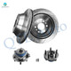 Set of 4 Front 303mm Drilled Slotted Brake Disc Rotors-Wheel Hub Bearing For 1997-1999 Buick Riviera