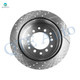 Set of 4 Rear 312mm Drilled Slotted Brake Disc Rotors-Wheel Hub Bearing Assembly For 2003-2009 Toyota 4Runner