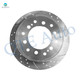 Set of 4 Rear 312mm Drilled Slotted Brake Disc Rotors-Wheel Hub Bearing Assembly For 2003-2009 Toyota 4Runner