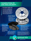 Set of 4 Rear 312mm Drilled Slotted Brake Disc Rotors-Wheel Hub Bearing Assembly For 2003-2009 Toyota 4Runner