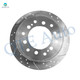 Set of 8 Front 319mm-Rear 312mm Drilled Brake Disc Rotors-Wheel Hub Bearing Assembly For 2007-2009 Toyota FJ Cruiser