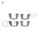 Set of 12 Front 275mm-Rear 269mm Drilled Slotted Brake Disc Rotors-Ceramic Brake Pad Kit For 2005 2006 Toyota Corolla