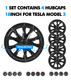 Set Of 4 Wheel Covers Holy Dipper Model Hubcaps For 2017-2023 Tesla 3 18 inch Except Highland